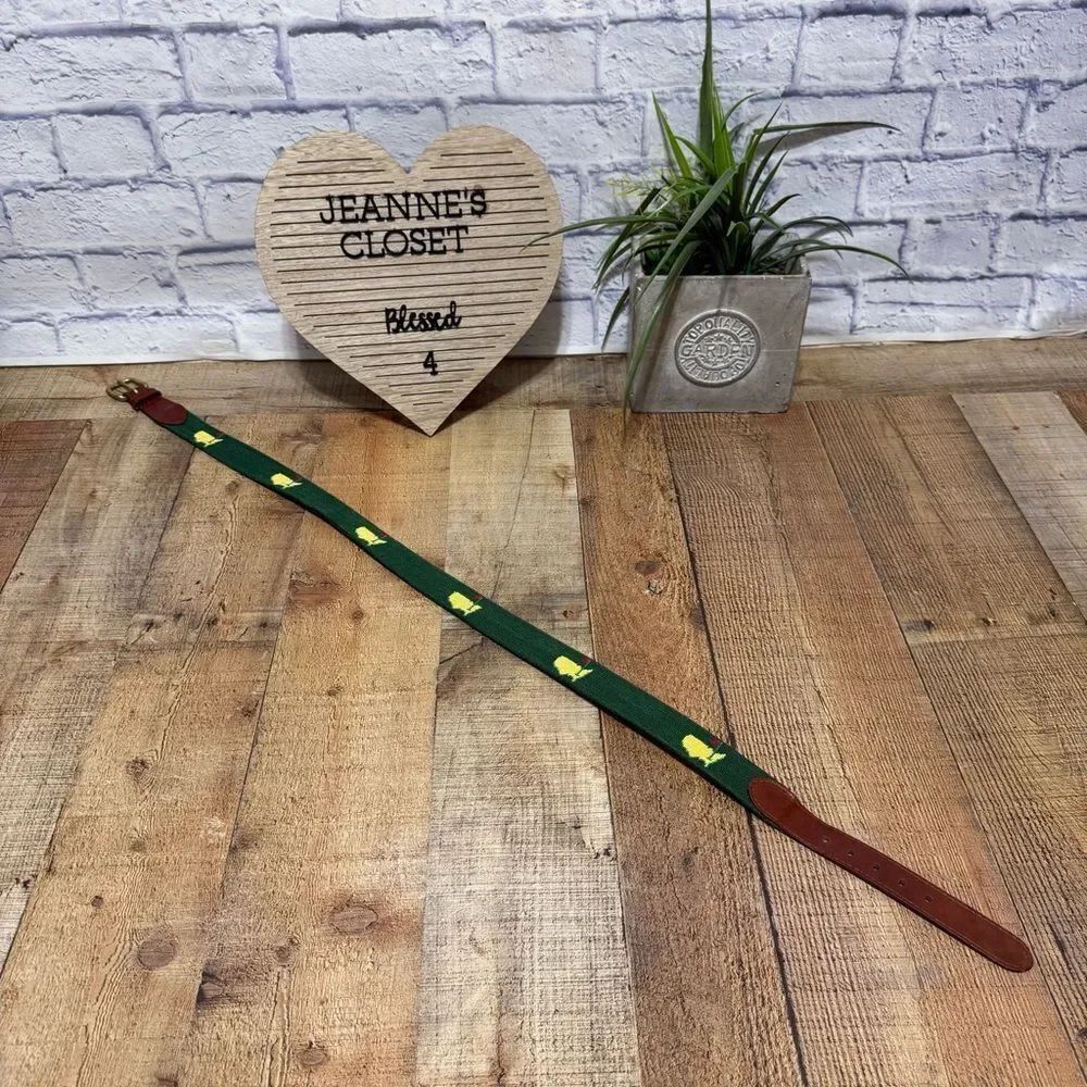 2025 Masters Smathers & Branson Logo Golf Belt Needle Point Augusta Size 36